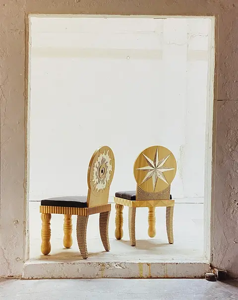 Chaises lot de 4 bois
