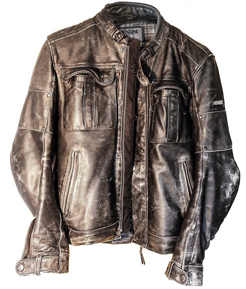 Veste en cuir aviateur XL