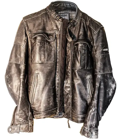 Veste en cuir aviateur XL