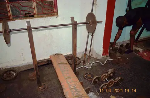 Haltères kit avec banc